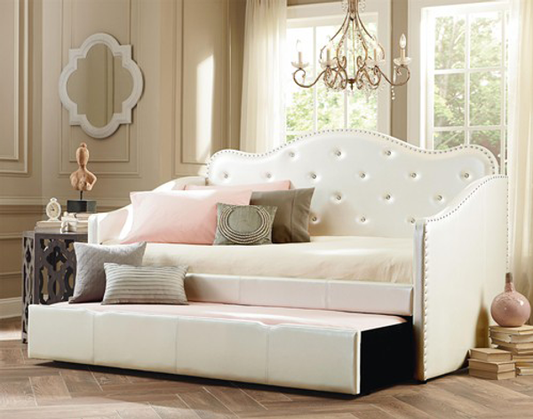 White Day Bed Trundle