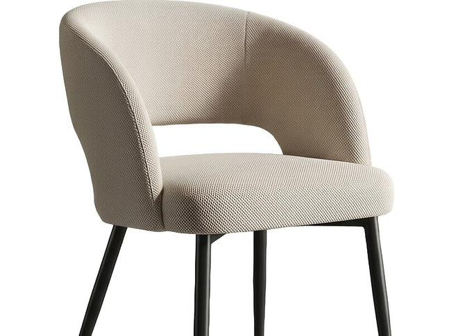 Textured Fabric Dining Chair (Pair of 2)