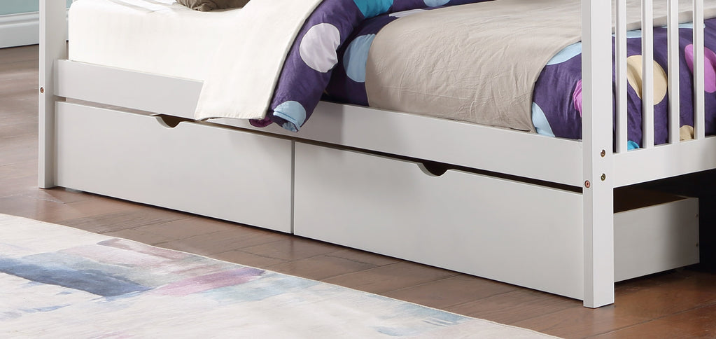 Slatted Bunk Bed with Ladder