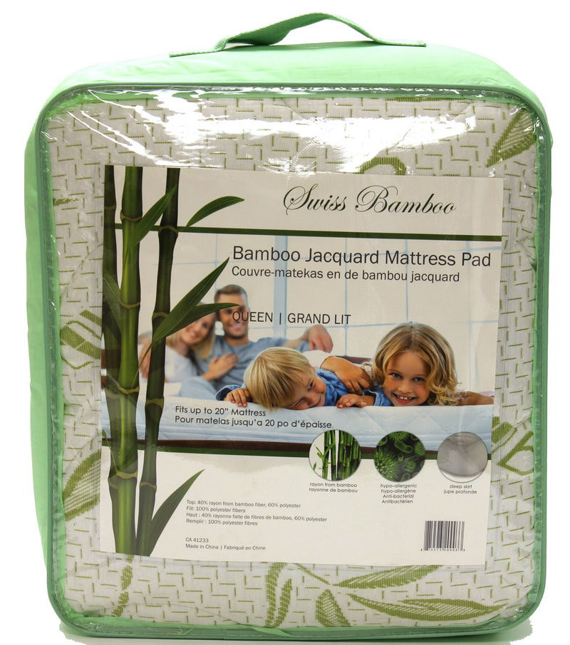 Quilted Bamboo Jacquard Mattress Protector