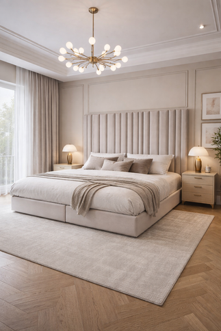 Wall-mounted Headboard and Platform Base