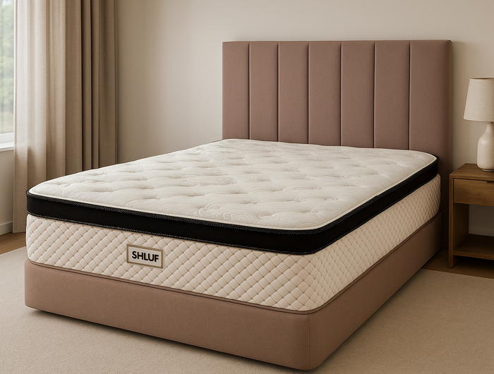 <h2>Meet our Shluf Custom Platform and Headboard.</h2>