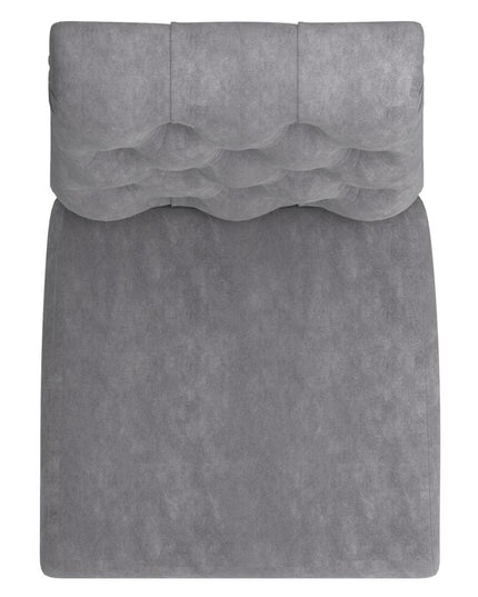 Faux Marble Dining Set with Light Grey Velvet Chairs
