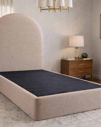 Custom Arch Upholstered Platform Bed