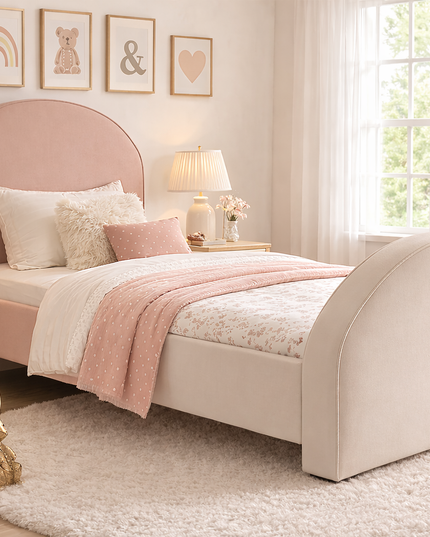 Custom Arch Upholstered Bed