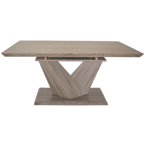 Oak Dining Set with Ivory Chairs