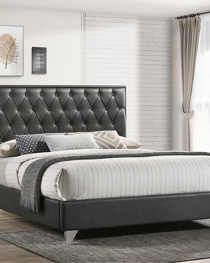 Diamond Button Tufted Bed