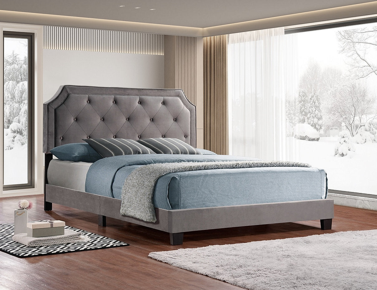 Button Tufted Bed