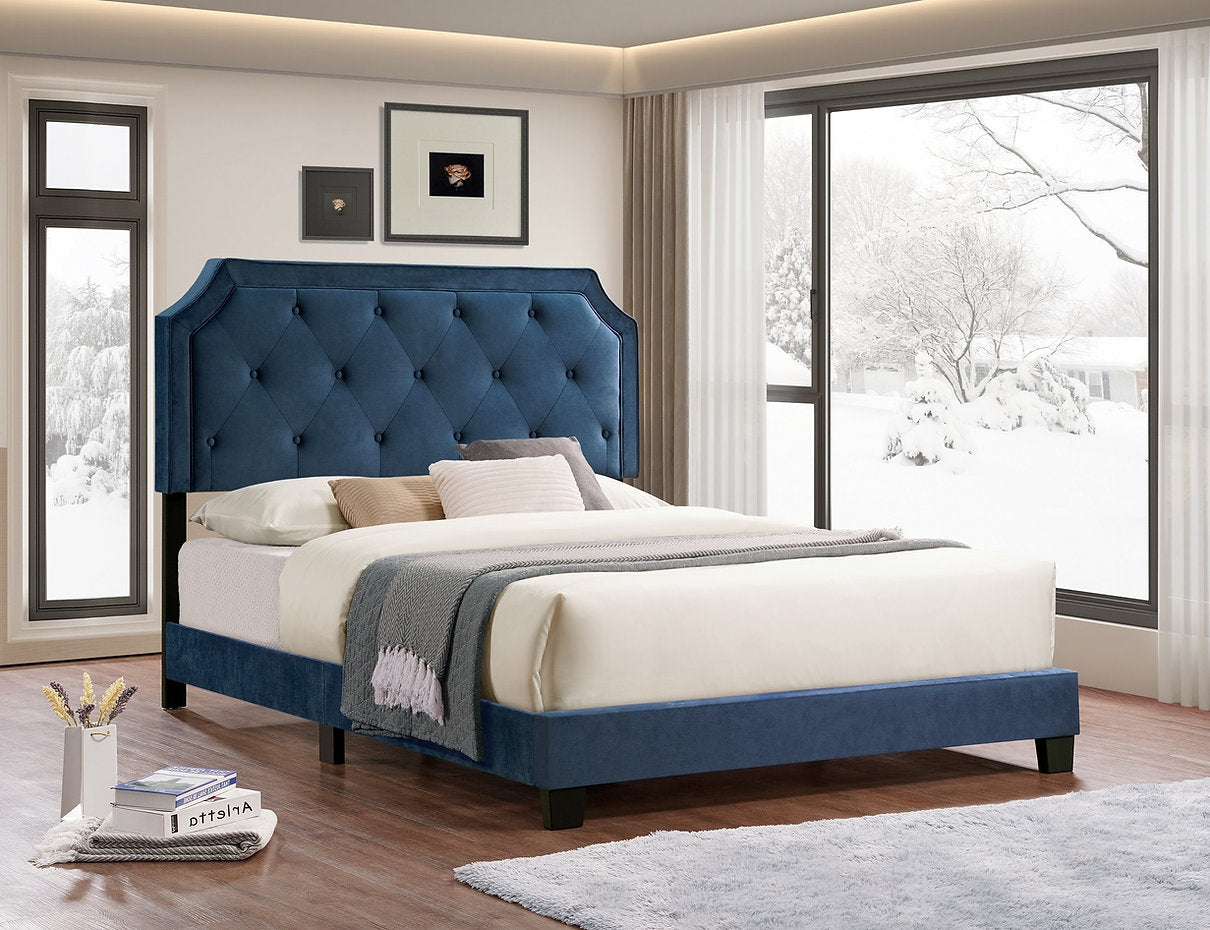 Button Tufted Bed