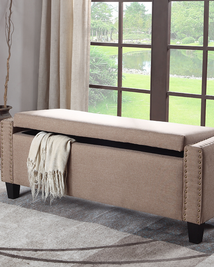 Fabric Storage Bench