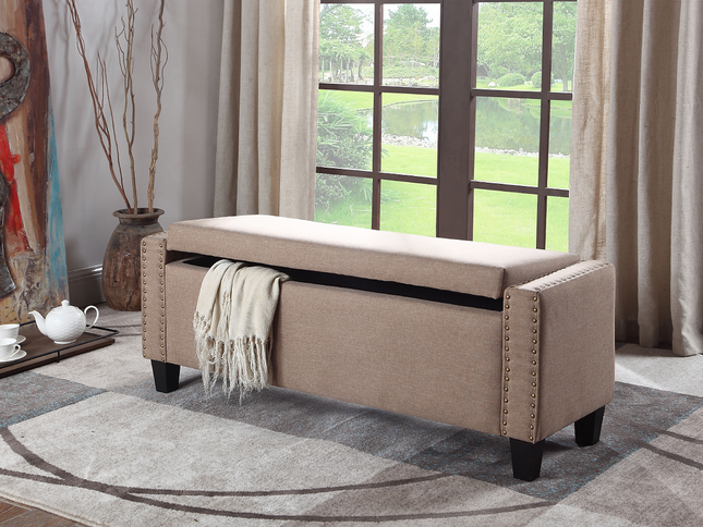 Fabric Storage Bench
