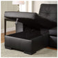 Black Sofabed Sectional with Storage