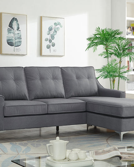 Grey Fabric Sectional