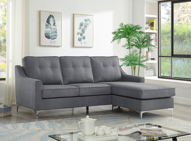 Grey Fabric Sectional