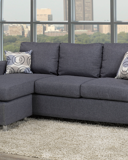 Grey Fabric Sectional