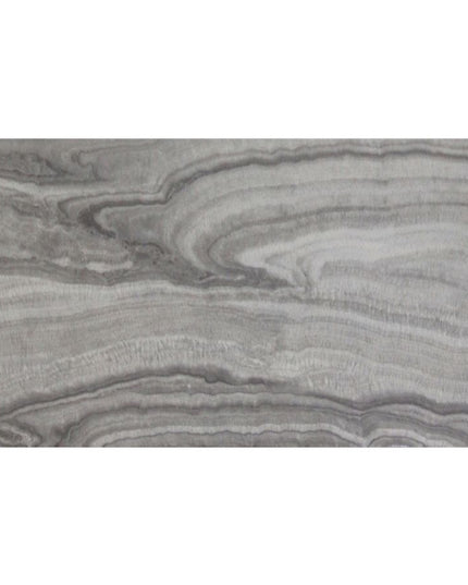 Faux Marble Dining Set with Light Grey Velvet Chairs