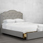 Custom Bevelled-Edge Tufted Bed with Drawer