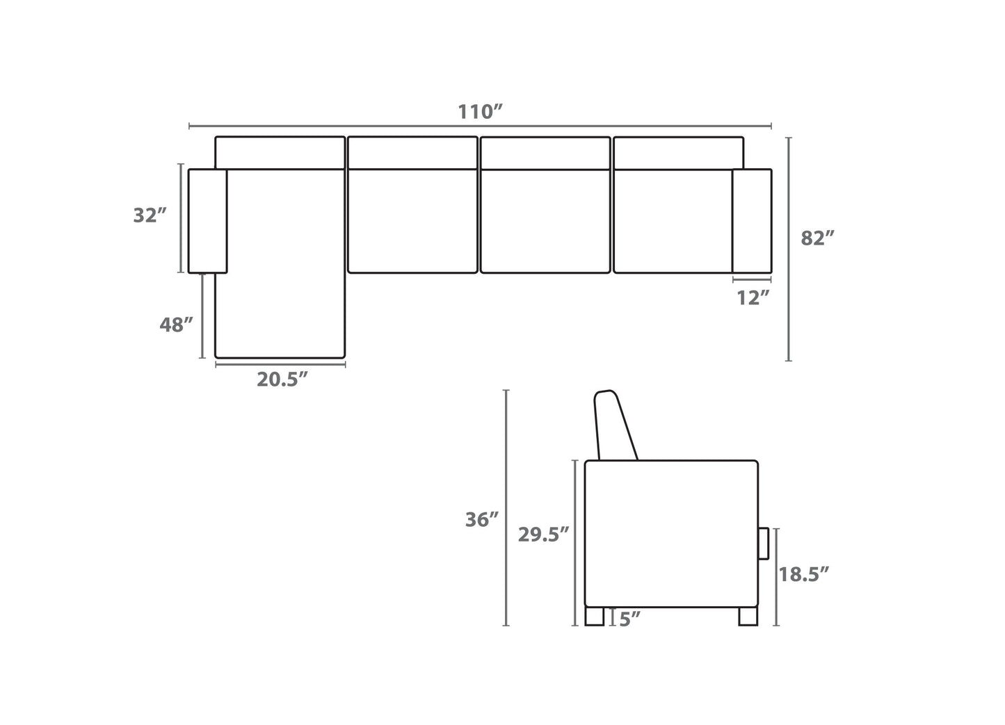 Reversible Sofa Sectional