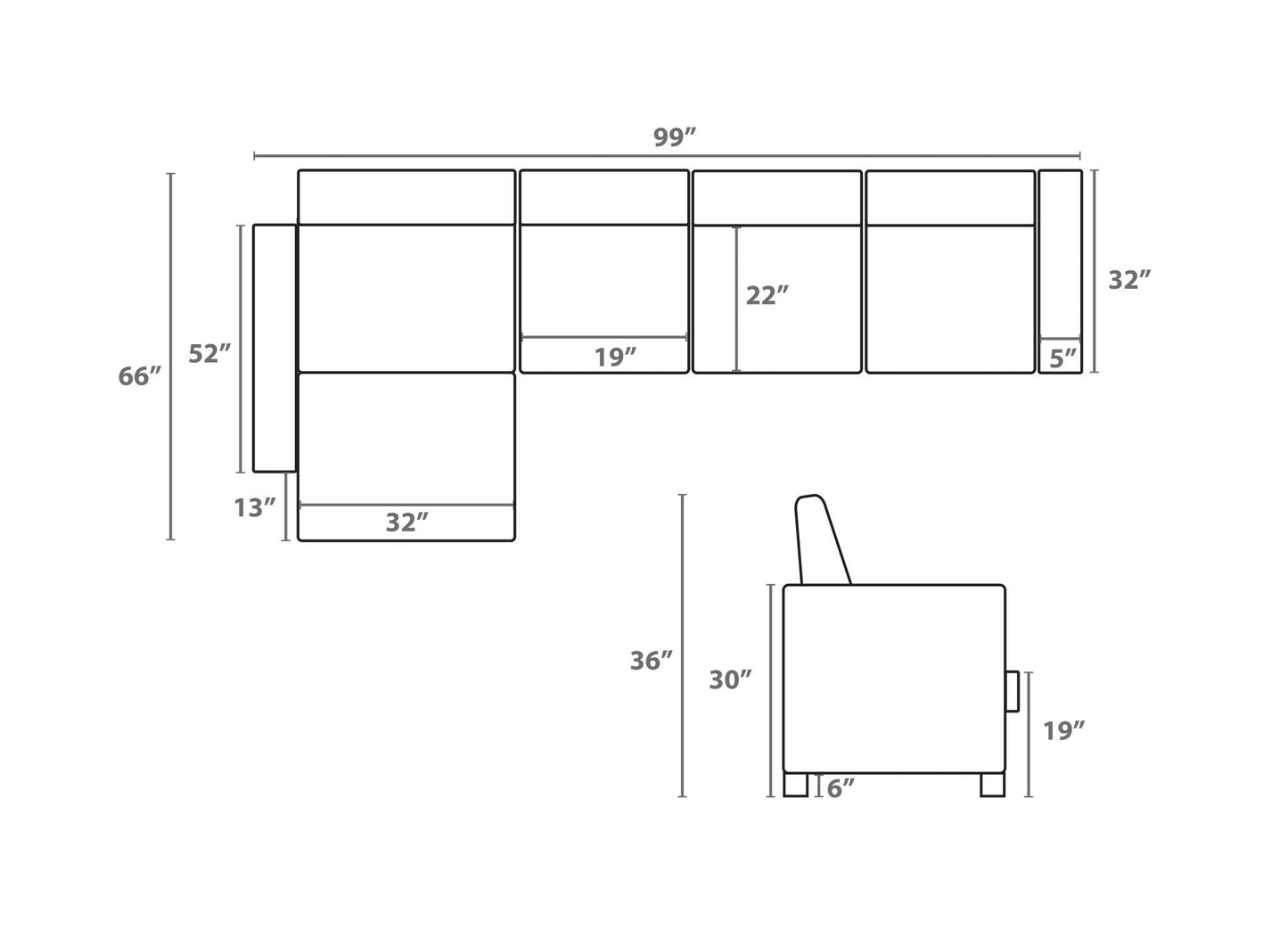 Reversible Sofa Sectional