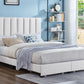 Vertical Tufted Panel Bed with Storage