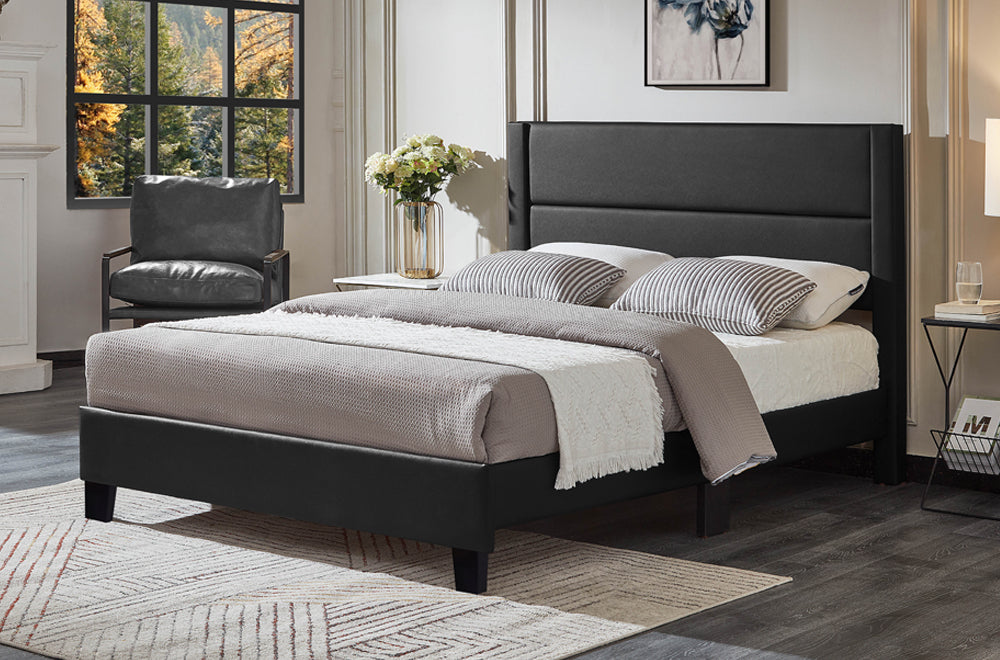 Horizontal Tufted Panel Bed