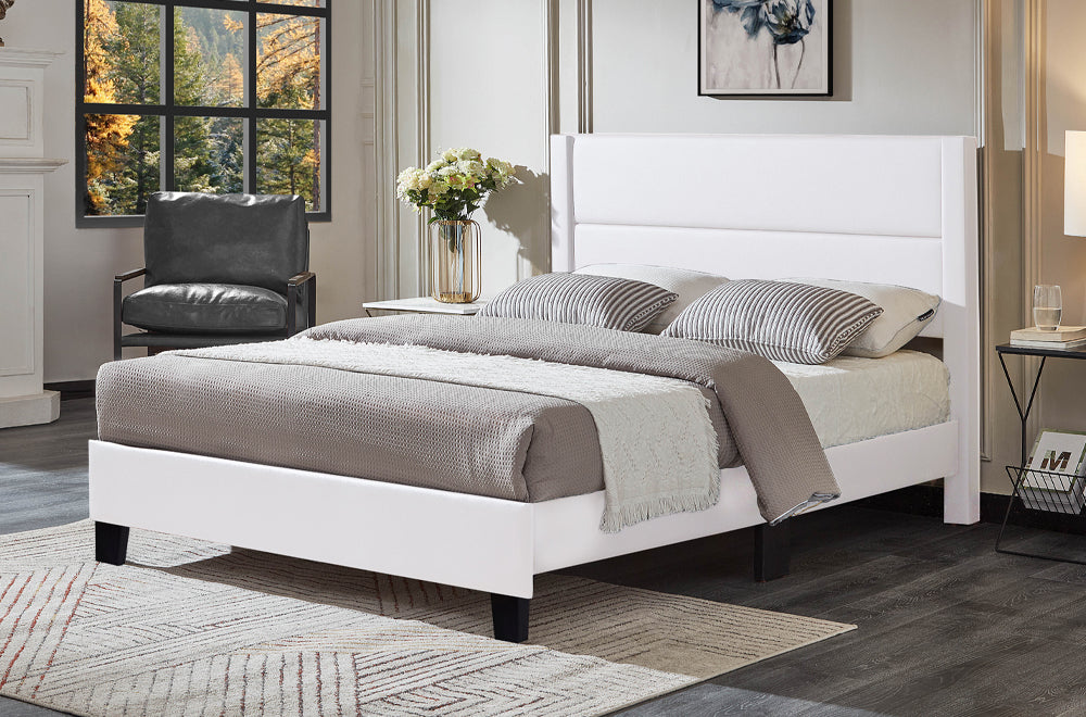 Horizontal Tufted Panel Bed