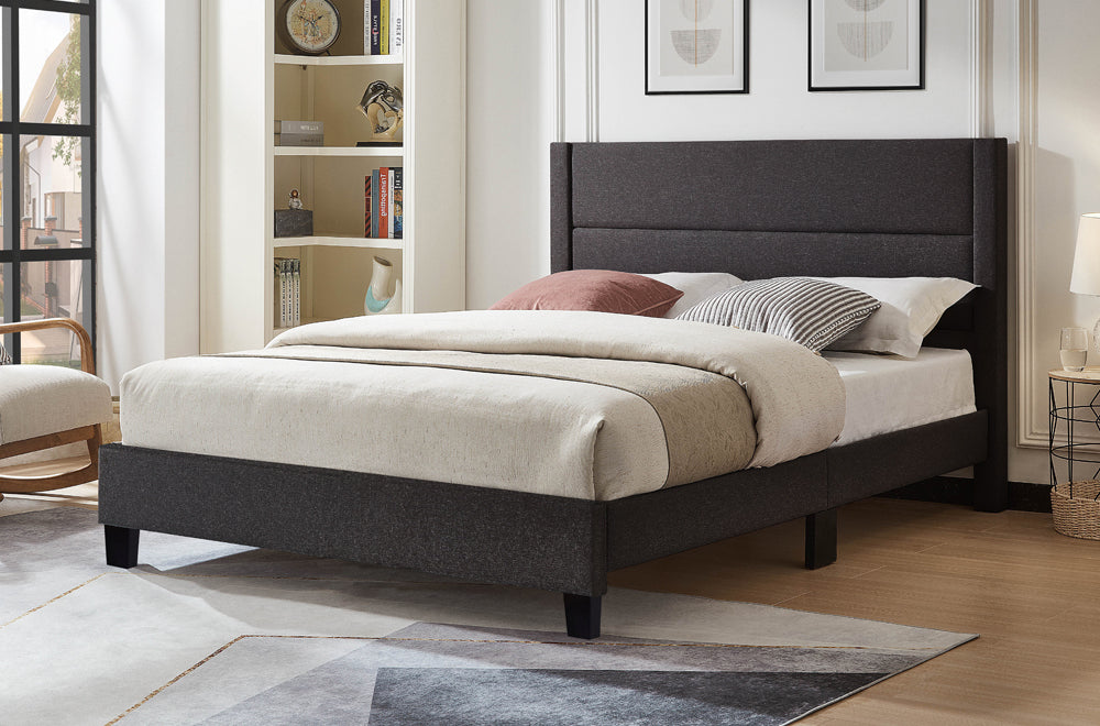 Horizontal Tufted Panel Bed