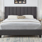 Vertical Tufted Panel Bed