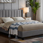 Vertical Tufted Velvet Bed