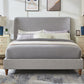 Linen Fabric Platform Bed