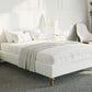 Linen Fabric Platform Bed