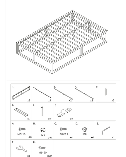 Metal Platform Bed