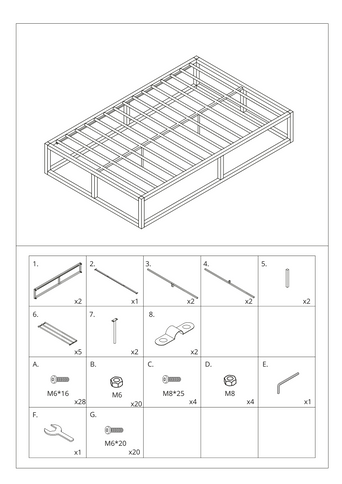 Metal Platform Bed