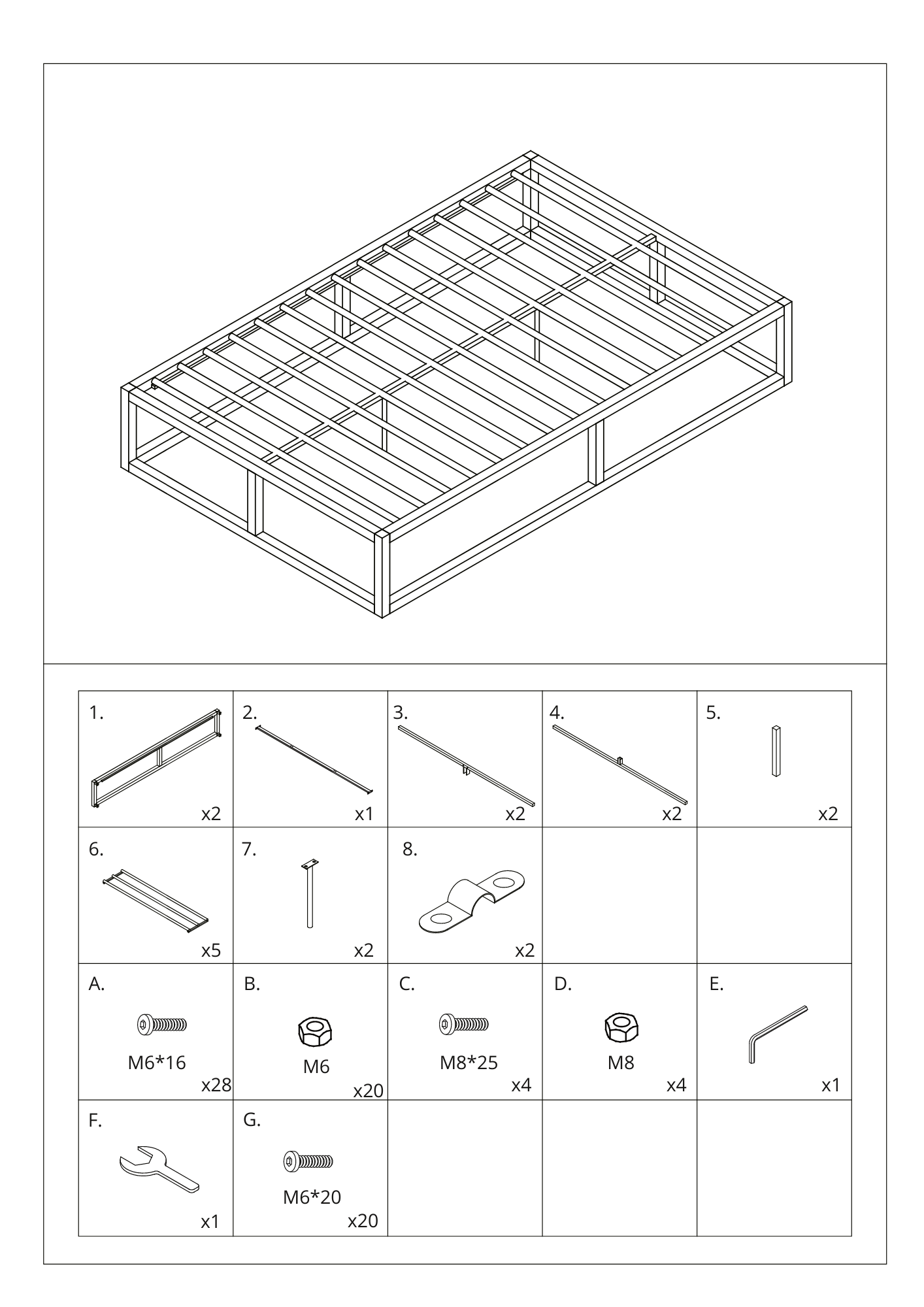 Metal Platform Bed