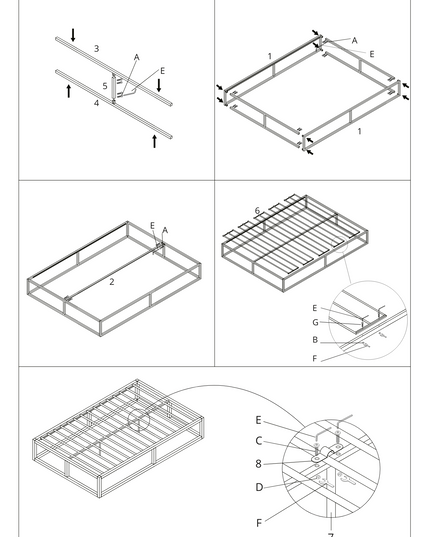 Metal Platform Bed
