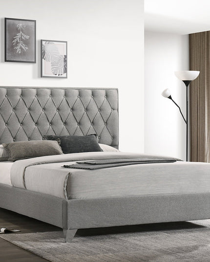 Diamond Button Tufted Bed
