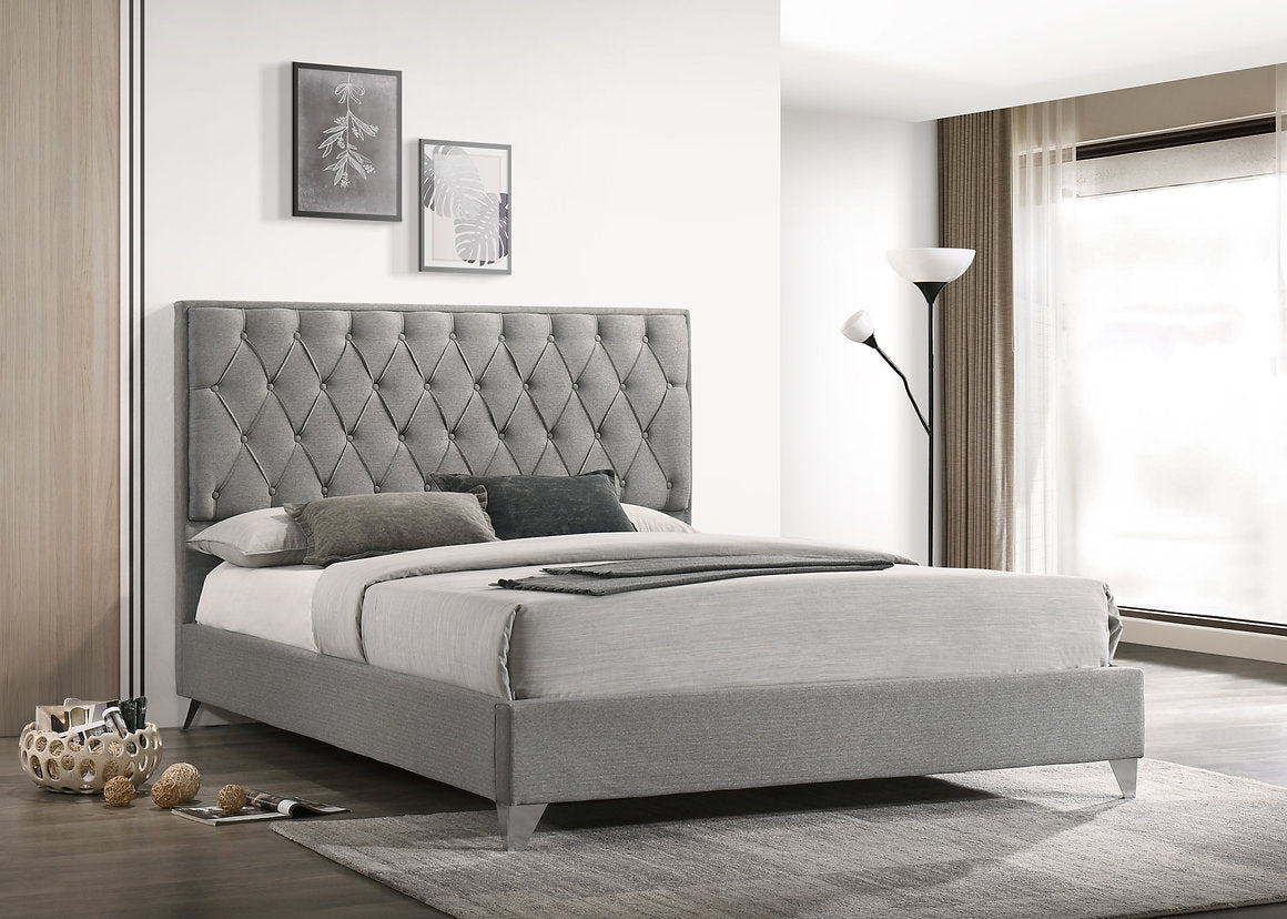 Diamond Button Tufted Bed