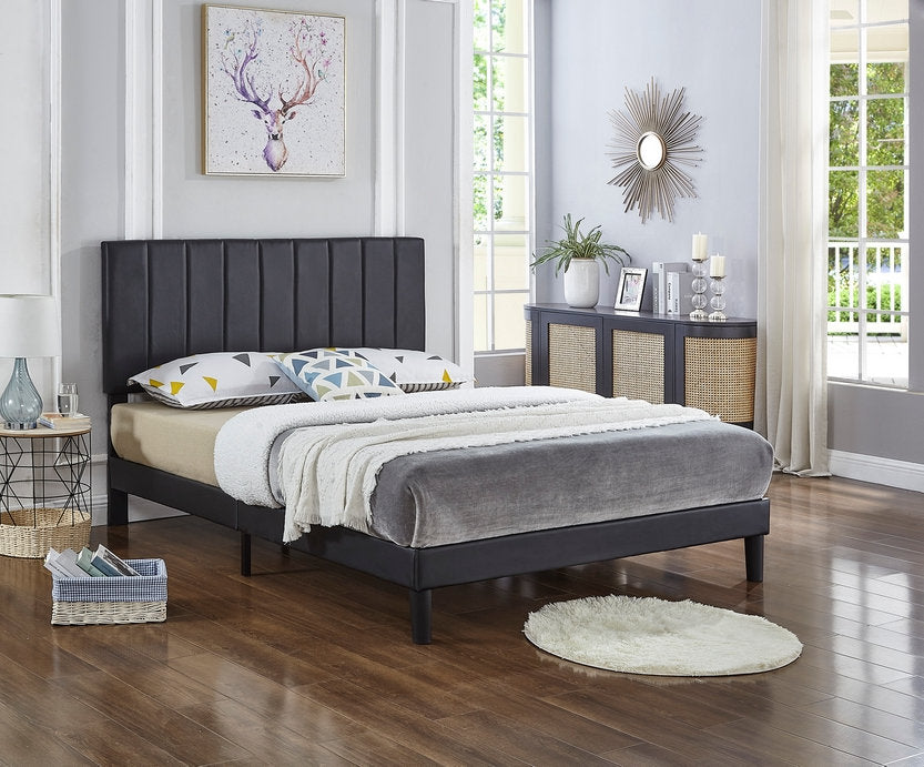 Vertical on sale tufted bed