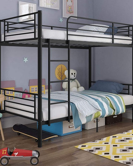 Metal Bunk Bed with Ladder