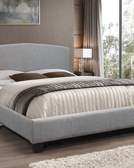 Curved Headboard Fabric Bed