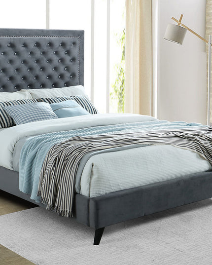 Deep Tufted Upholstered Bed