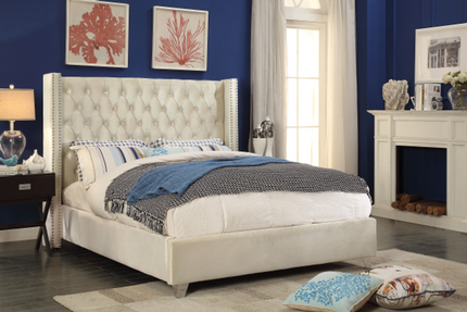 Velvet Tufted Bed