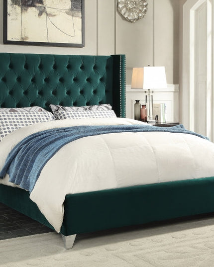 Velvet Tufted Bed