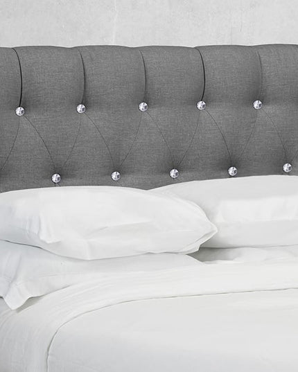 Custom Diamond Tufted Headboard with Button or Crystal Tufting