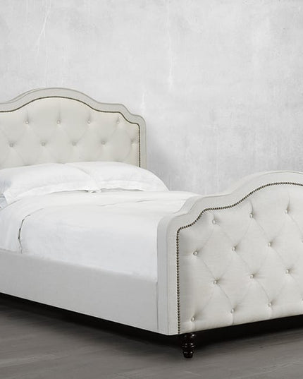 Custom Bevelled-Edge Tufted Bed