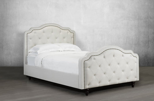 Custom Bevelled-Edge Tufted Bed