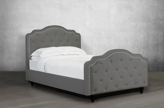 Custom Bevelled-Edge Tufted Bed