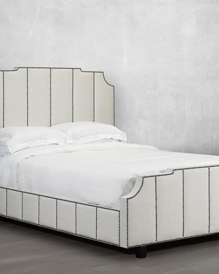 Custom Vertical Nailhead Design Bed