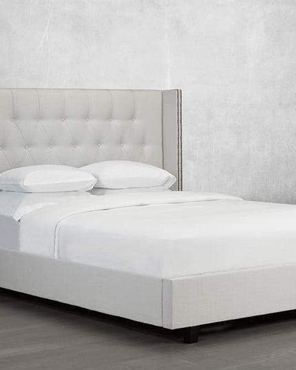 Custom Tufted Wingback Bed
