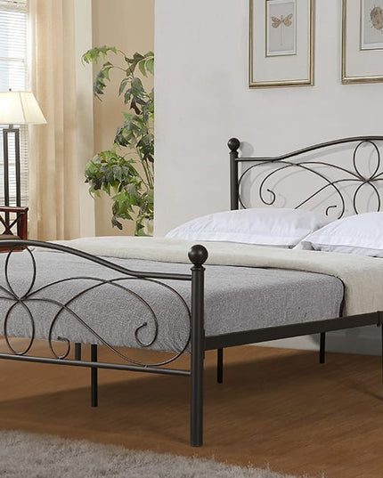 Metal Swirl Bed